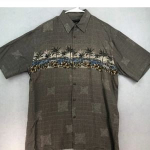 Pierre Cardin men's XL Hawaiian short sleeve shirt 100% rayon